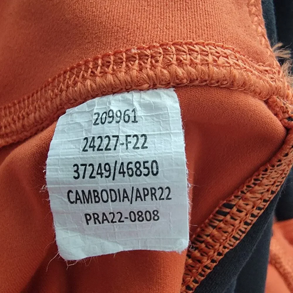 Outdoor Afro x REI Co-op Womens L Orange Black Colorblock 7/8 Leggings - Picture 12 of 12